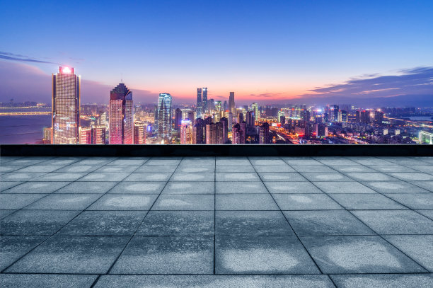 现代城市广州的天际线和城市景观素材图片