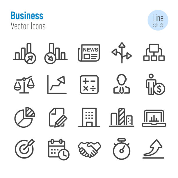 商业图标-向量线系列图片下载