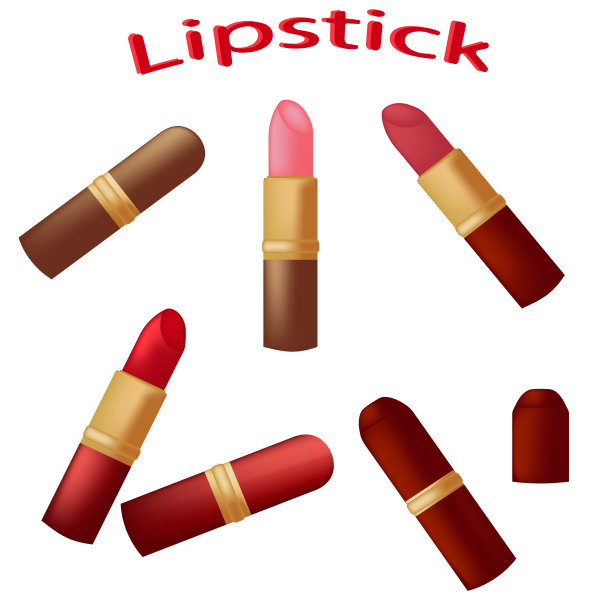 口红。漂亮的红色唇膏，粉色唇膏。图片下载