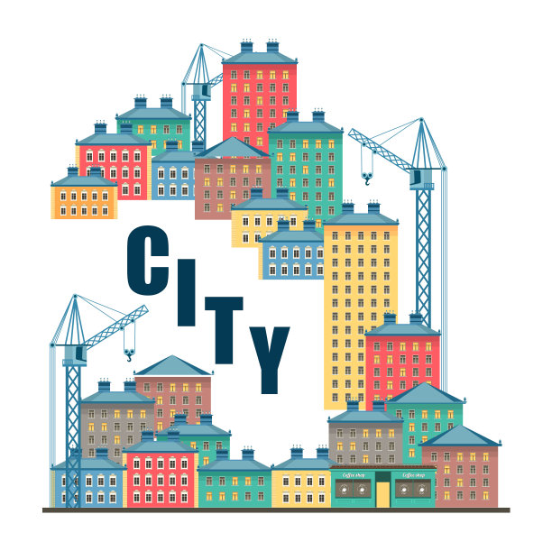 家乡的城市街道图片下载