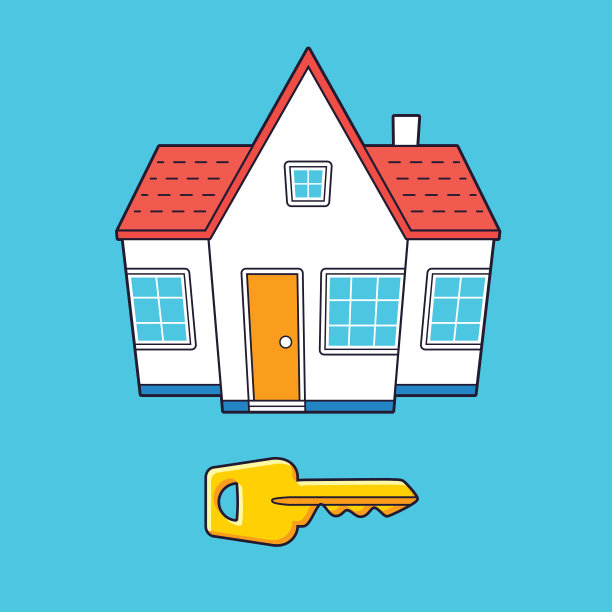 白宫和钥匙。图片下载