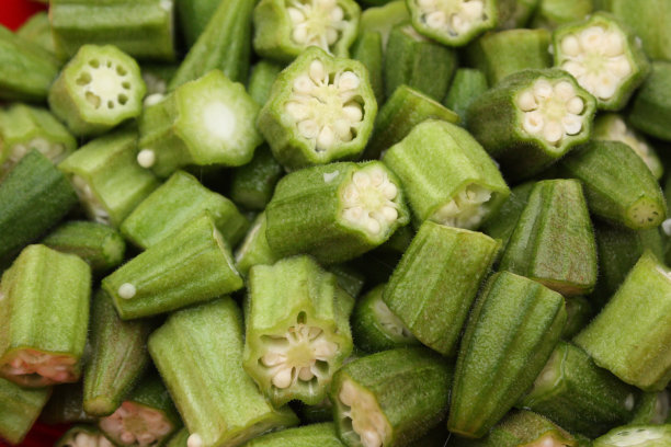 秋葵秋葵烹饪准备素材图片