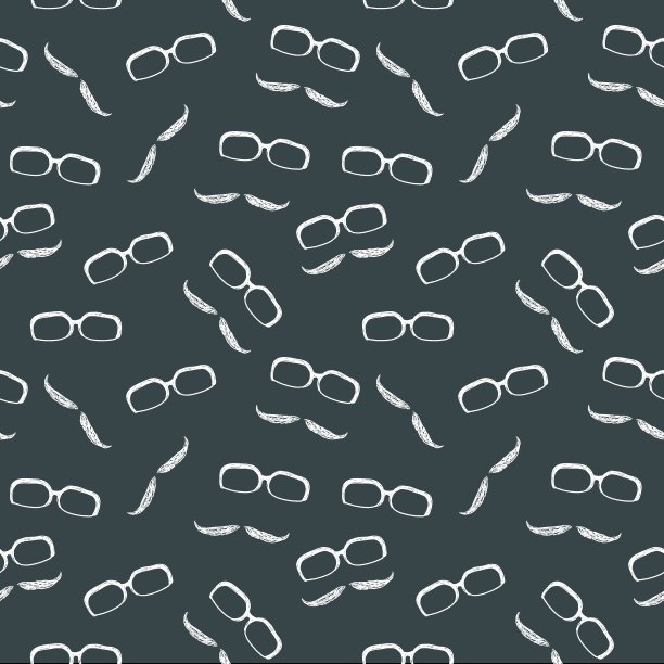 潮人的胡子背景图片下载