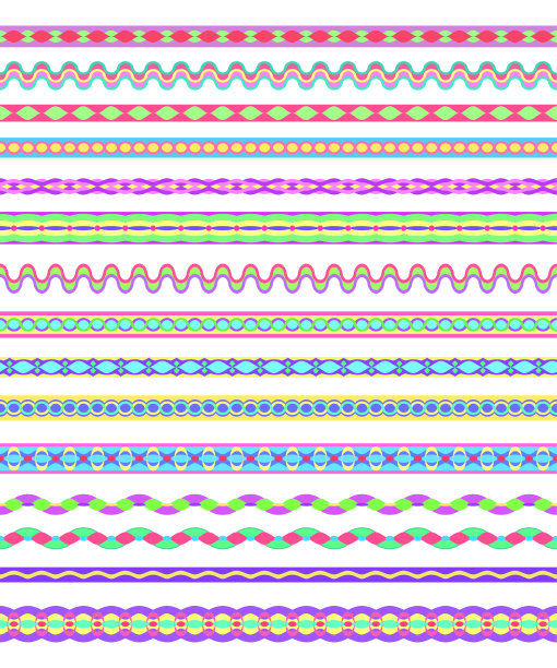 丰富多彩的节日丝带图片下载
