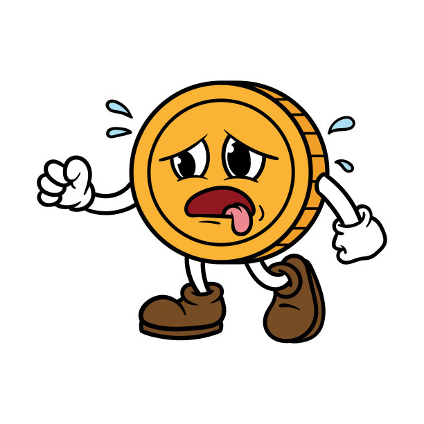 扣人心弦的卡通硬币角色图片下载