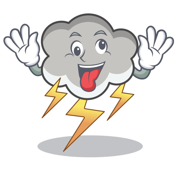 疯狂的雷云人物卡通图片下载