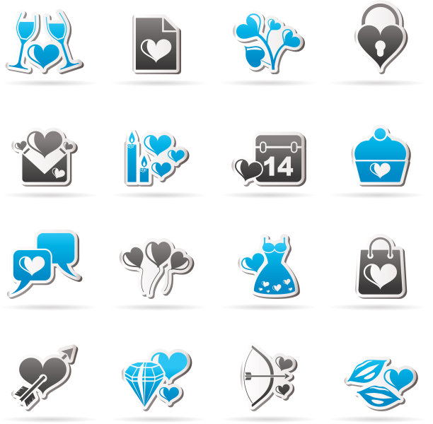 爱情和情人节的标志图片下载