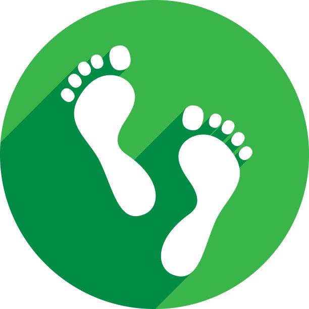 脚图标轮廓图片下载