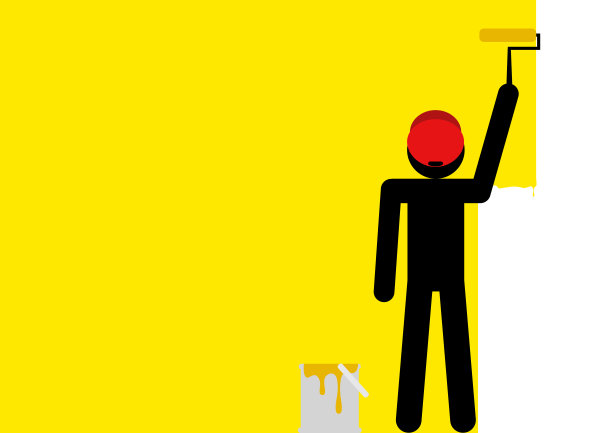 把墙漆成黄色图片下载