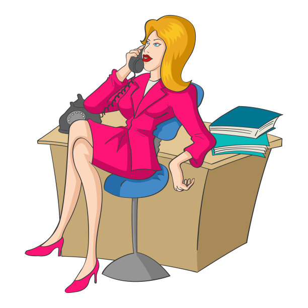 女商人在电话里图片下载