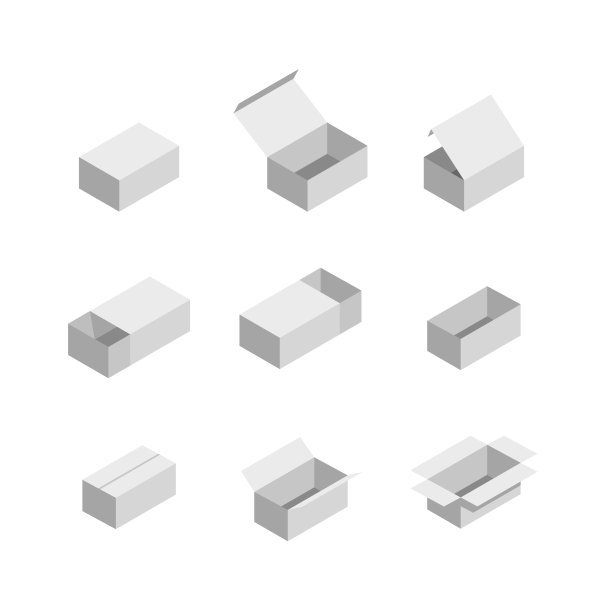 包装盒子。等距设置图片图片下载