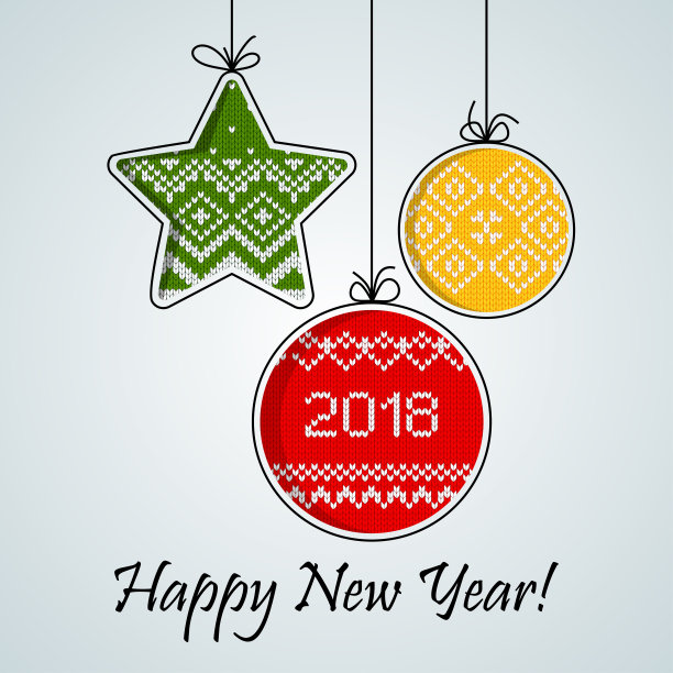 圣诞编织球卡黑色图片下载