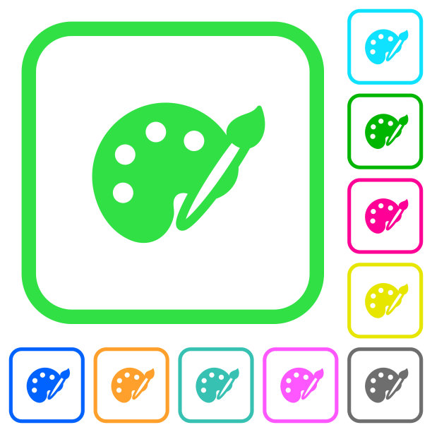 油漆包颜色鲜艳的图标图标图片下载