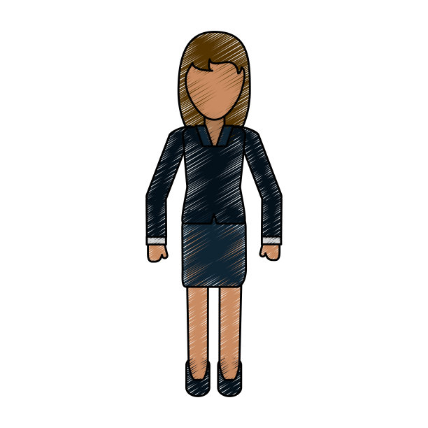 商务女性化身全身图片下载