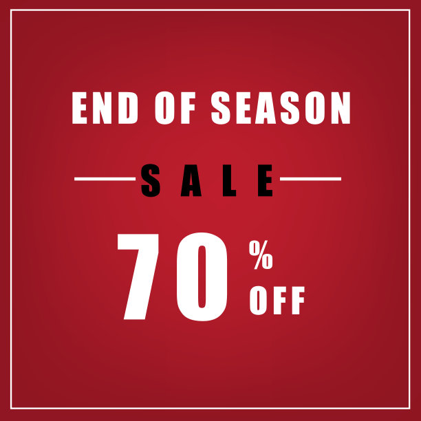 促销标志以红色为底色，用于广告宣传。图片下载