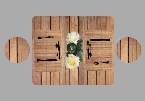 两个人的晚餐准备好了图片下载