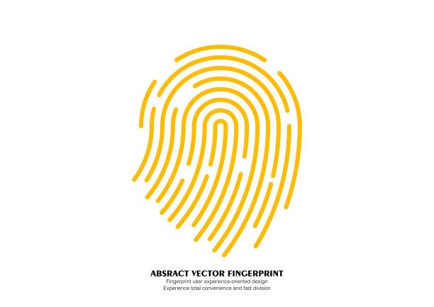 抽象矢量指纹图标/符号图片下载