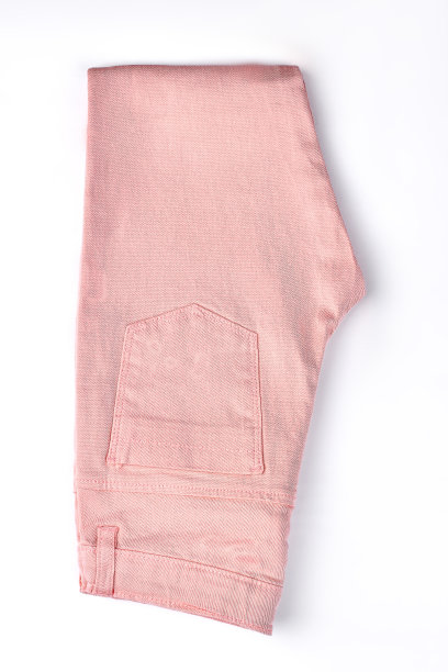 女孩新棉裤，俯视图。图片下载