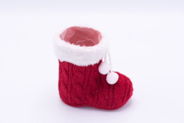 圣诞老人的红鞋。图片下载