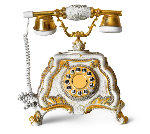 复古电话孤立图片下载