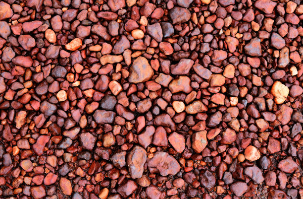 干地上的小红石作背景图片下载