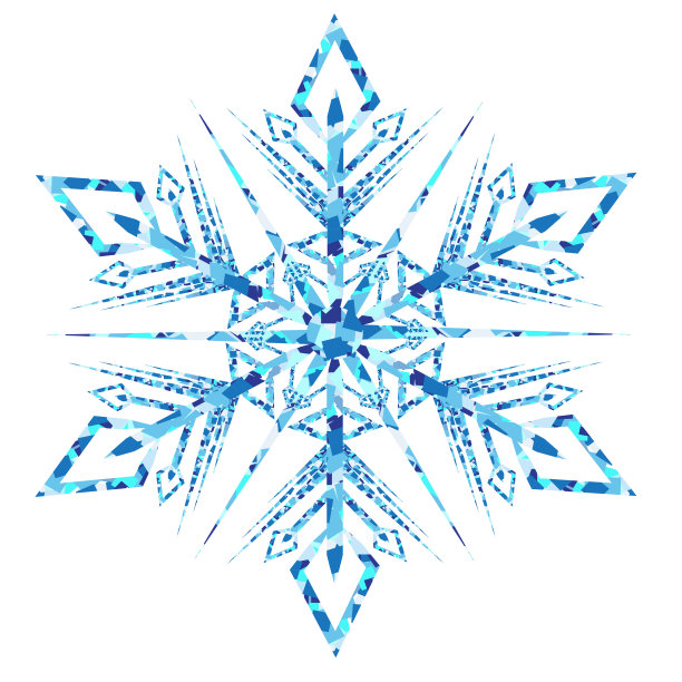 雪花矢量插图。图片下载