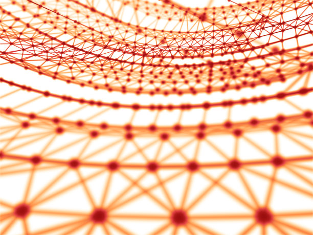 未来虚拟技术背景，光纤虚拟光缆，光纤连接，电信概念，数字生成图像。图片下载