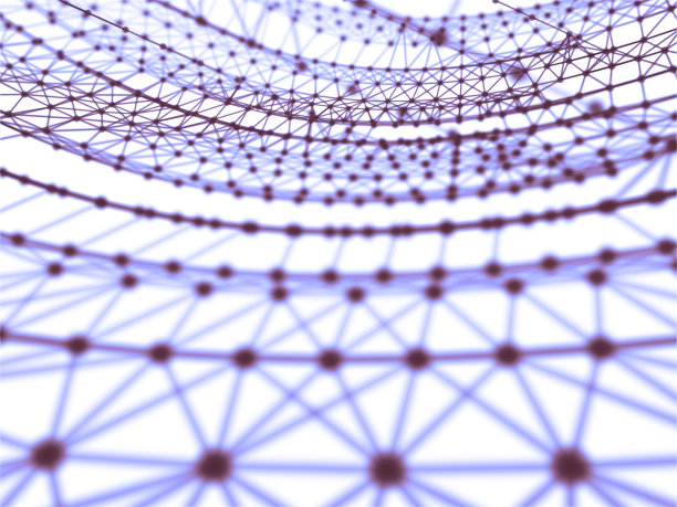 未来虚拟技术背景，光纤虚拟光缆，光纤连接，电信概念，数字生成图像。图片下载