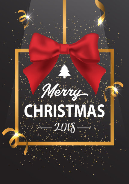 “圣诞快乐”的题词装在一个金制的相框里，并附有一个网址图片下载