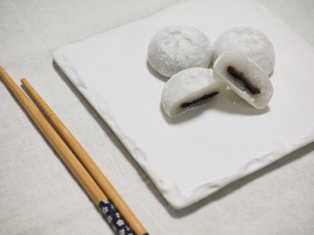 亚洲传统食物糯米糕图片下载