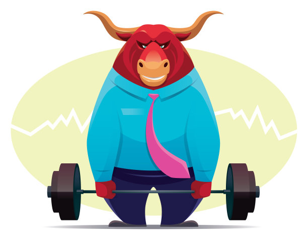 商人举杠铃素材图片