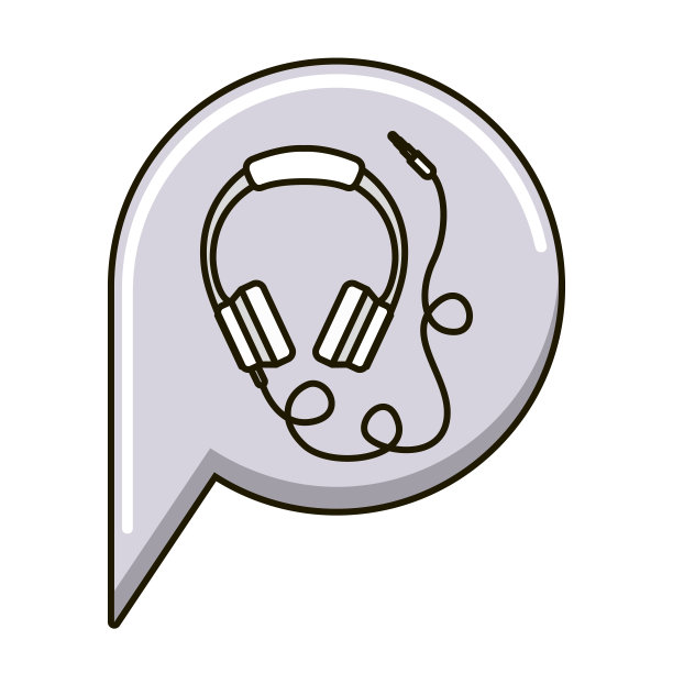 孤立的耳机图标图片下载