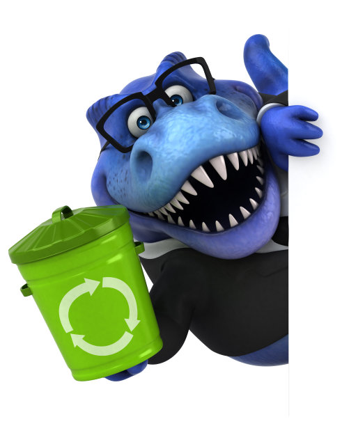 有趣的Trex - 3D插图图片下载