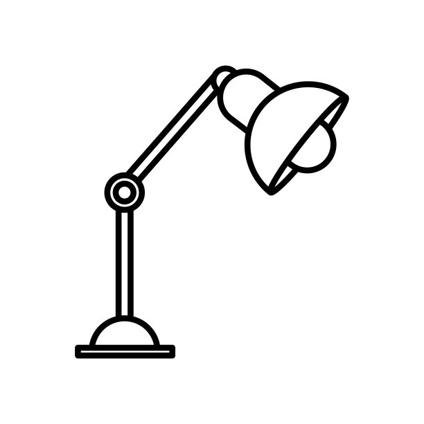 办公桌上的办公室灯图片下载