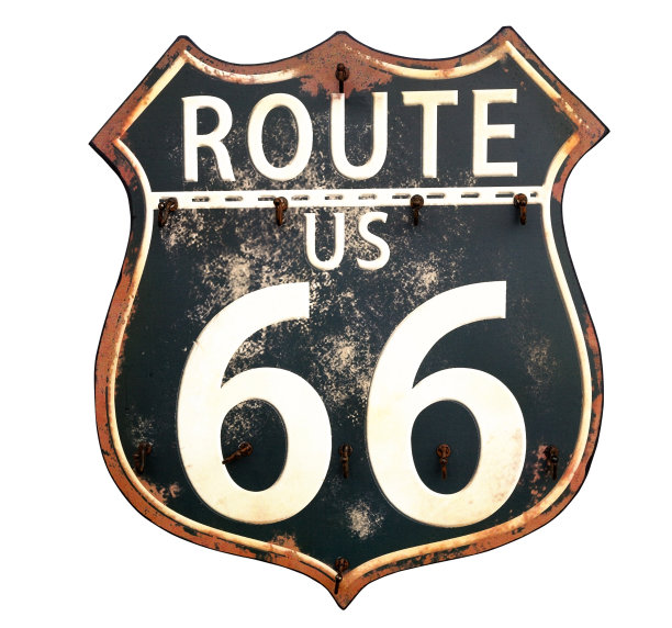66号公路标志图片下载