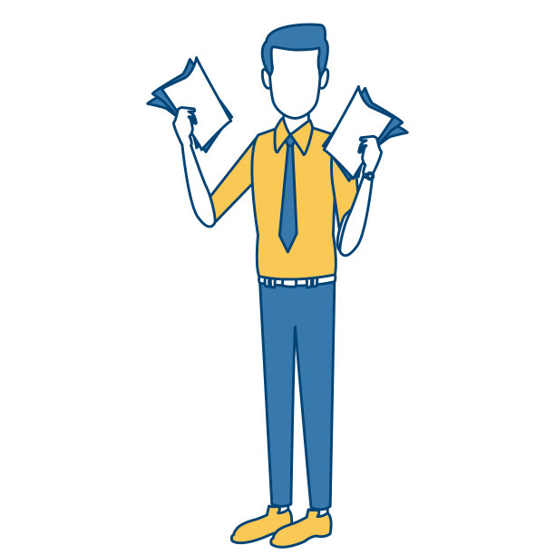 商人执行官卡通图片下载