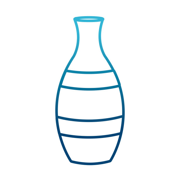 瓷器花瓶孤立图片下载