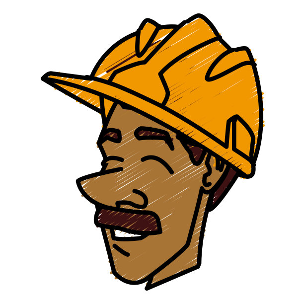 卡通工人与工具图片下载