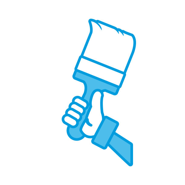 油漆刷施工图片下载