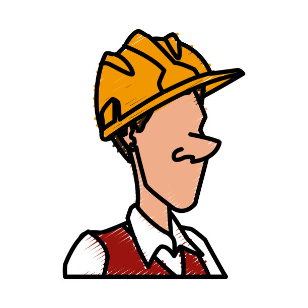 卡通工人与工具图片下载