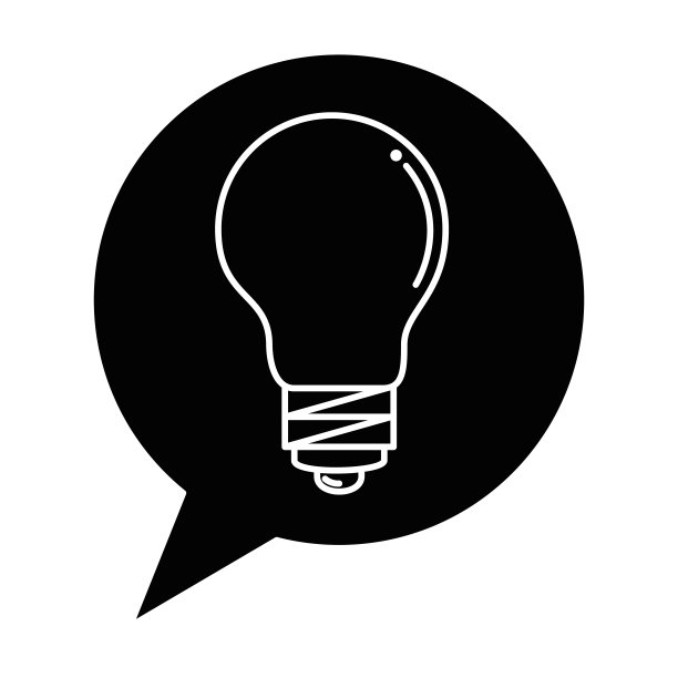 带有灯泡的语音泡泡图片下载