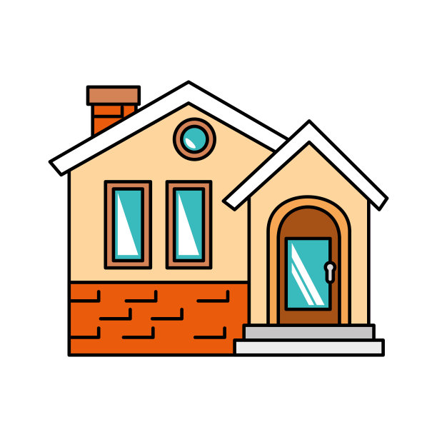 房子的正面很漂亮图片下载