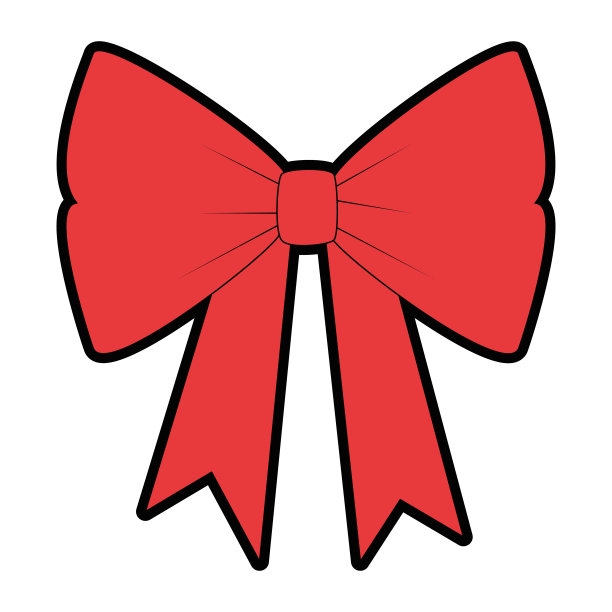 蝴蝶结丝带孤立图标图片下载