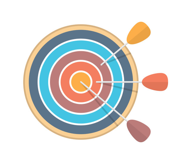 用三支箭瞄准目标图片下载