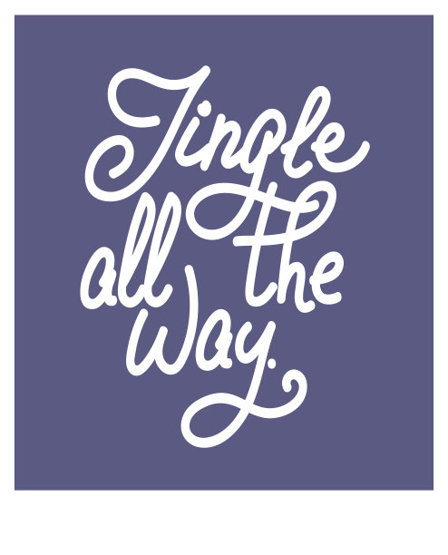 一路叮当响-矢量插图素材图片