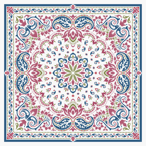 佩斯利大手帕打印图片下载