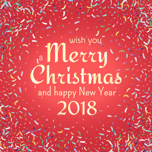 飞舞的圣诞彩纸，周年庆典，快乐生日派对矢量背景图片下载