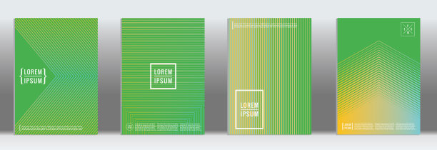 矢量几何线图案海报设计。图片下载