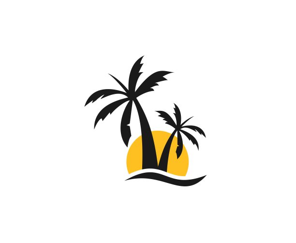 海滩上的图标图片下载