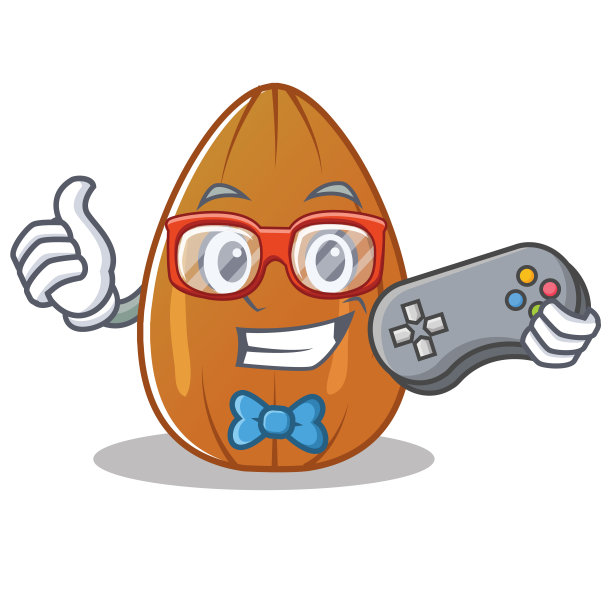 玩家杏仁坚果人物卡通图片下载